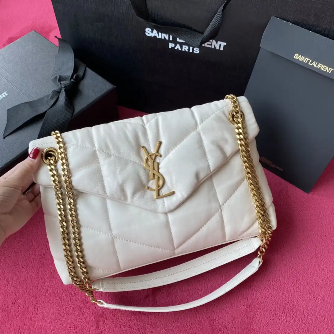 REP YSL PUFFER SMALL BAG IN QUILTED LAMBSKIN