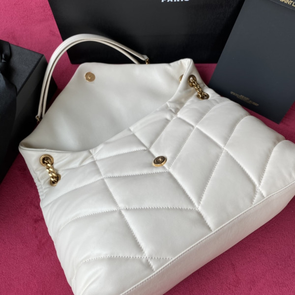 HOT SALE YSL PUFFER MEDIUM BAG IN QUILTED LAMBSKIN