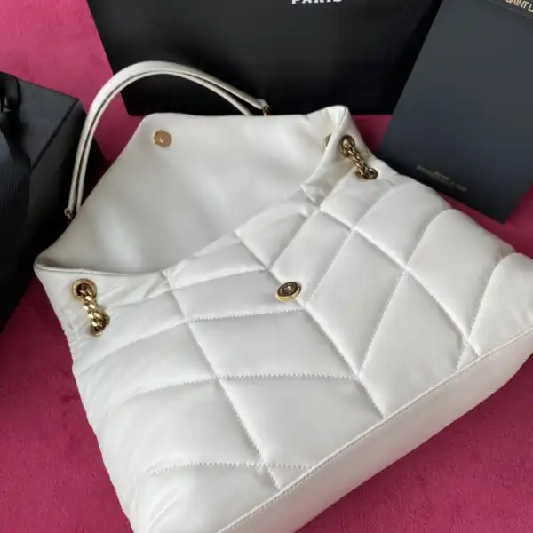 YSL PUFFER MEDIUM BAG IN QUILTED LAMBSKIN