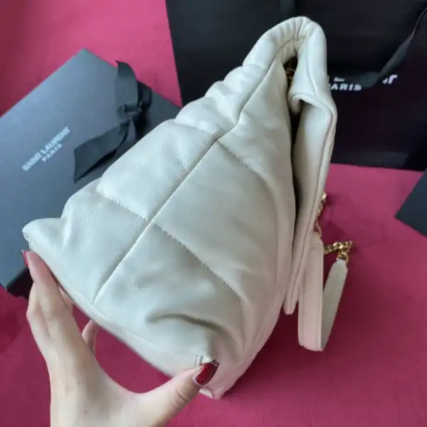 YSL PUFFER MEDIUM BAG IN QUILTED LAMBSKIN