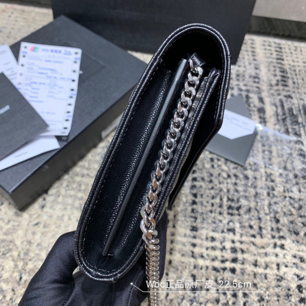 HOT SALE YSL CASSANDRE MATELASSÉ CHAIN WALLET