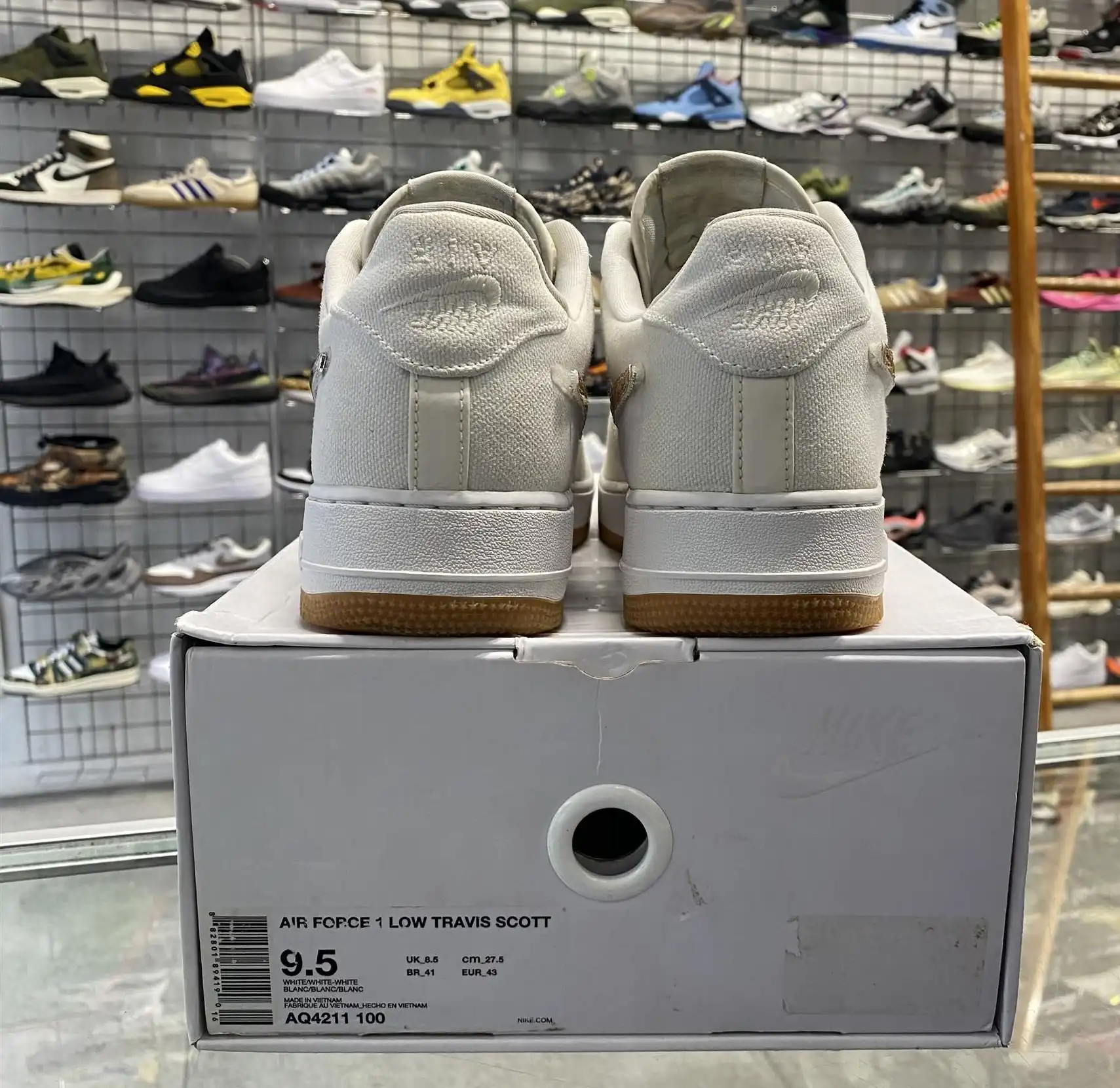 Nike Air Force 1 Low Travis Scott 'Sail' UK8.5