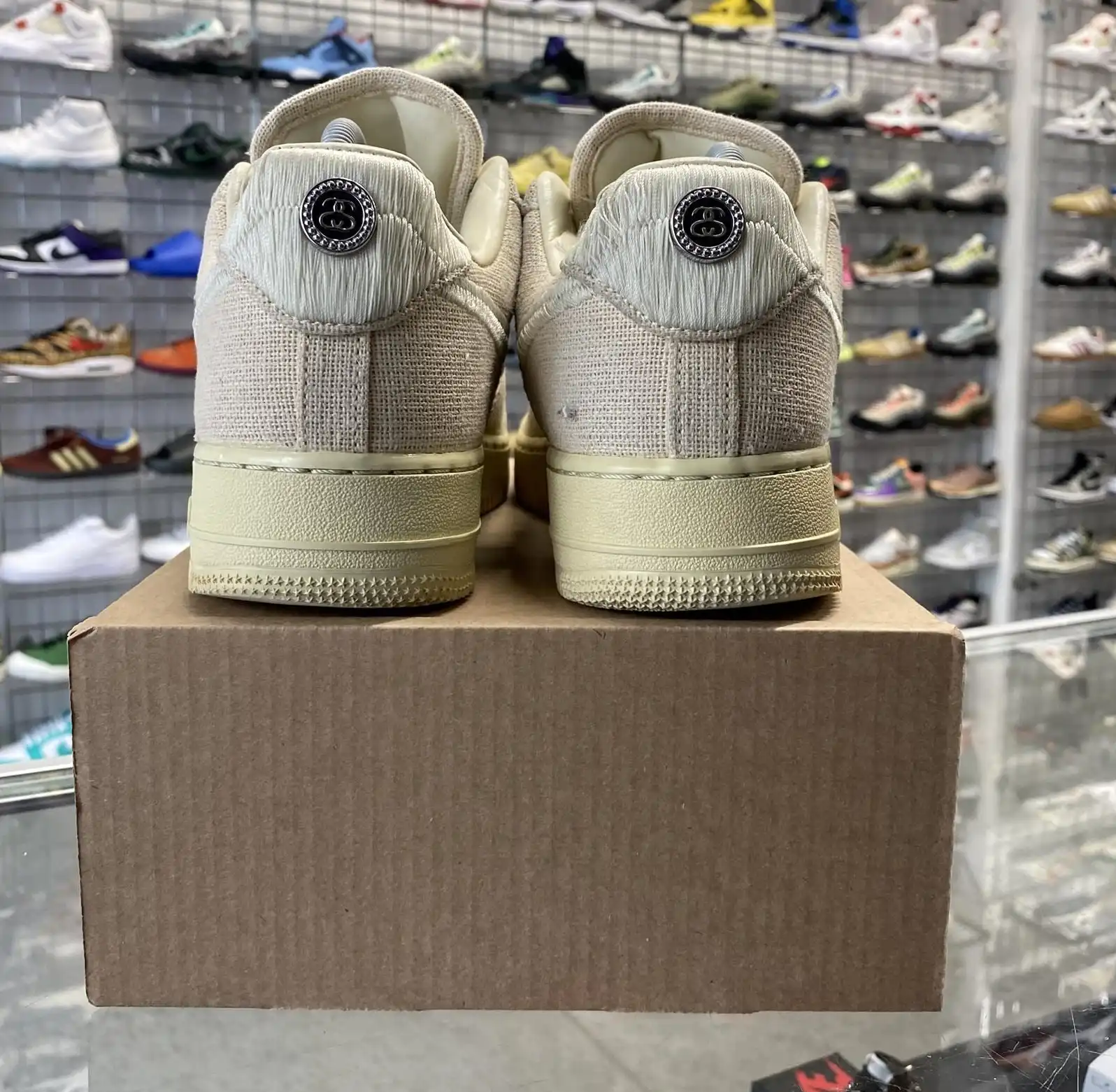 Nike Air Force 1 Low x Stussy 'Fossil' UK7.5 (No Box)
