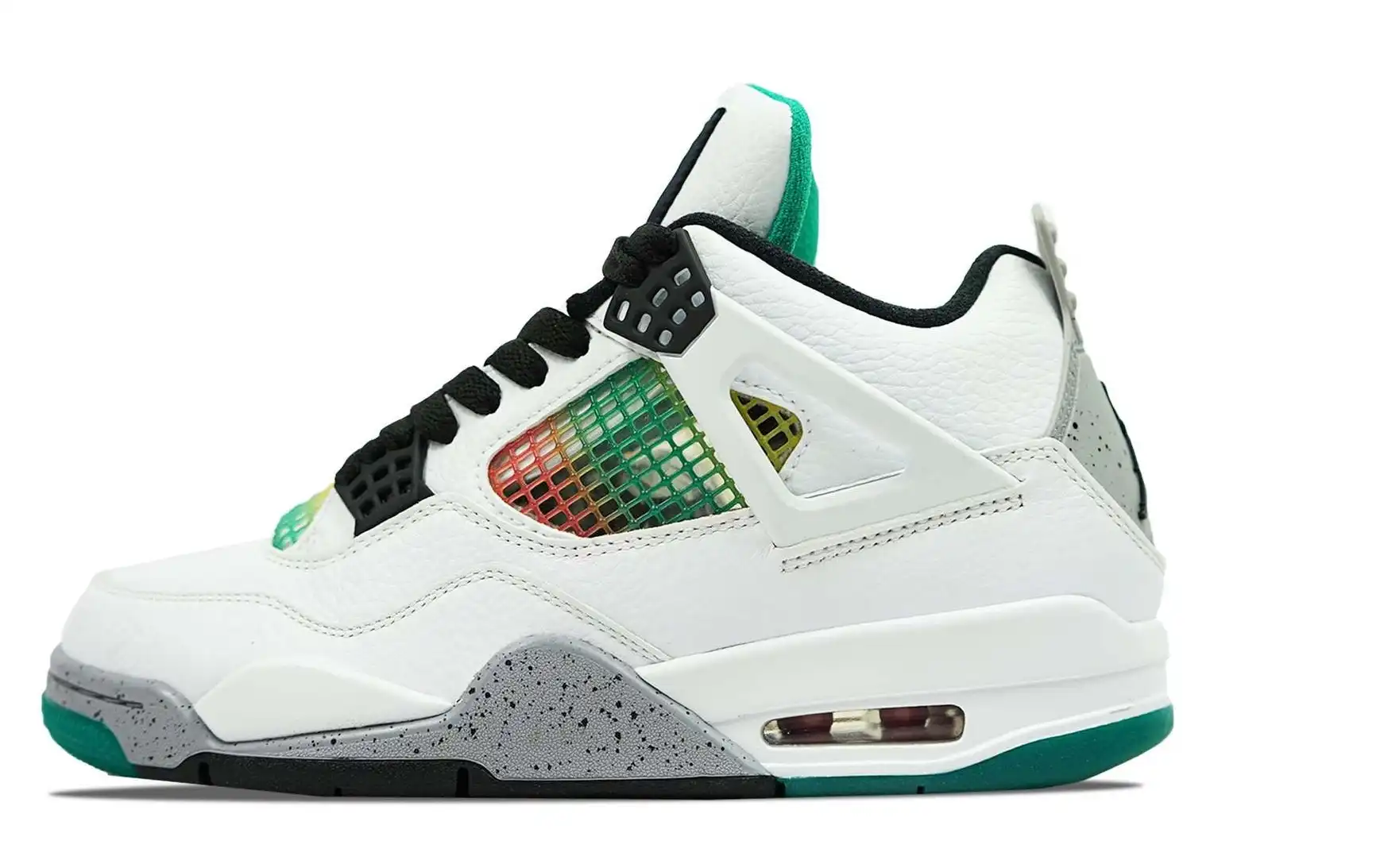 Air Jordan 4 Retro Lucid Green Rasta W