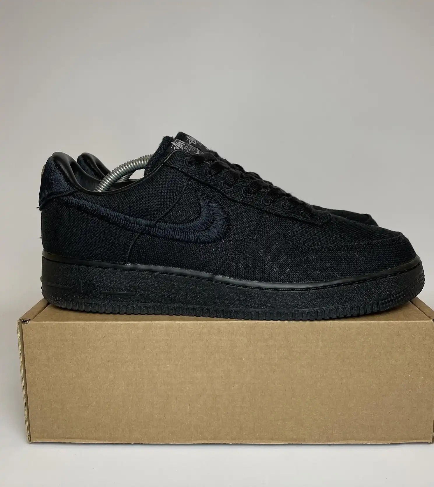 Nike Air Force 1 Low Stussy Black (No Box) UK10.5