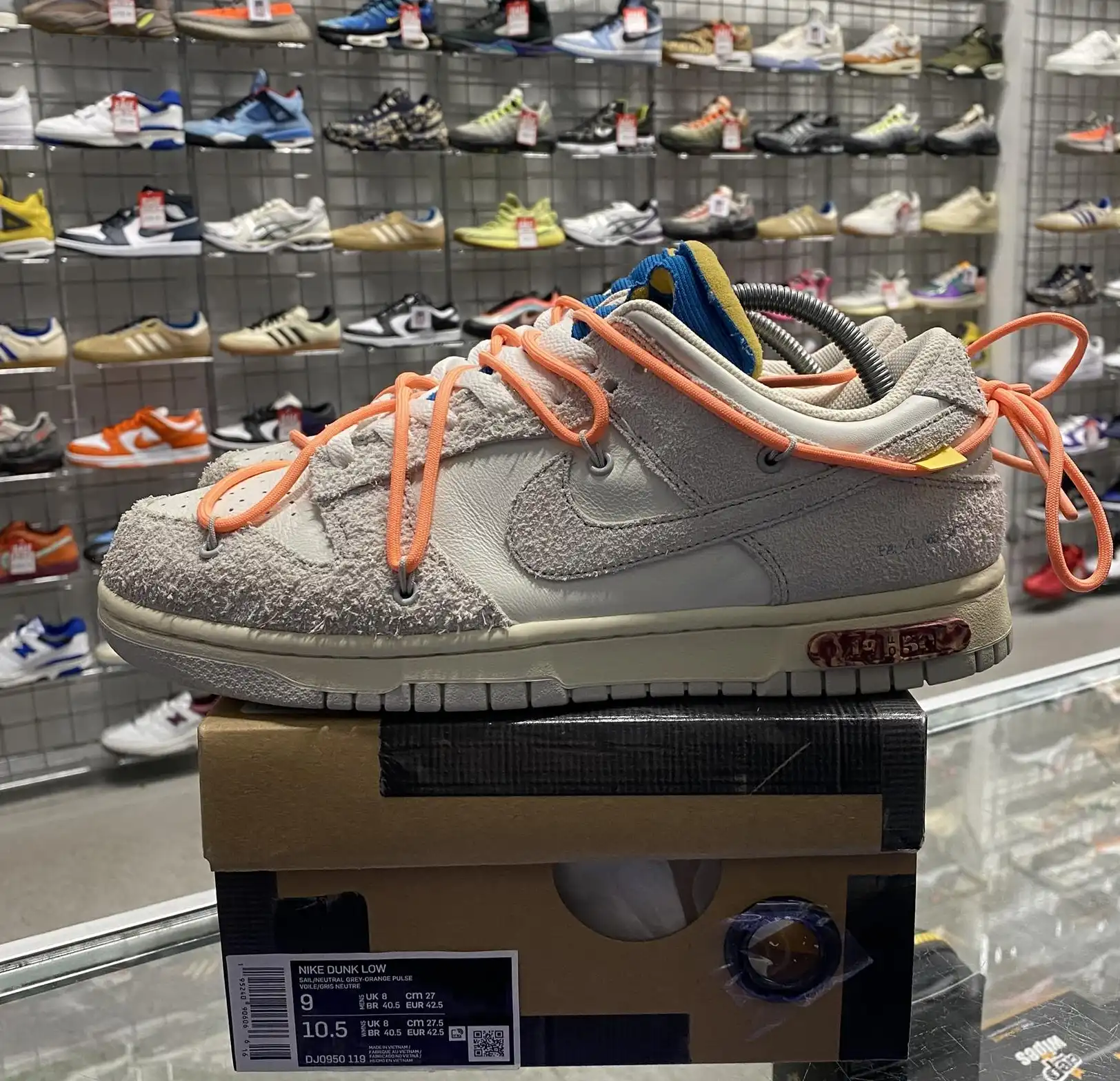 Nike Dunk Low Off-White 'Lot 19' UK8