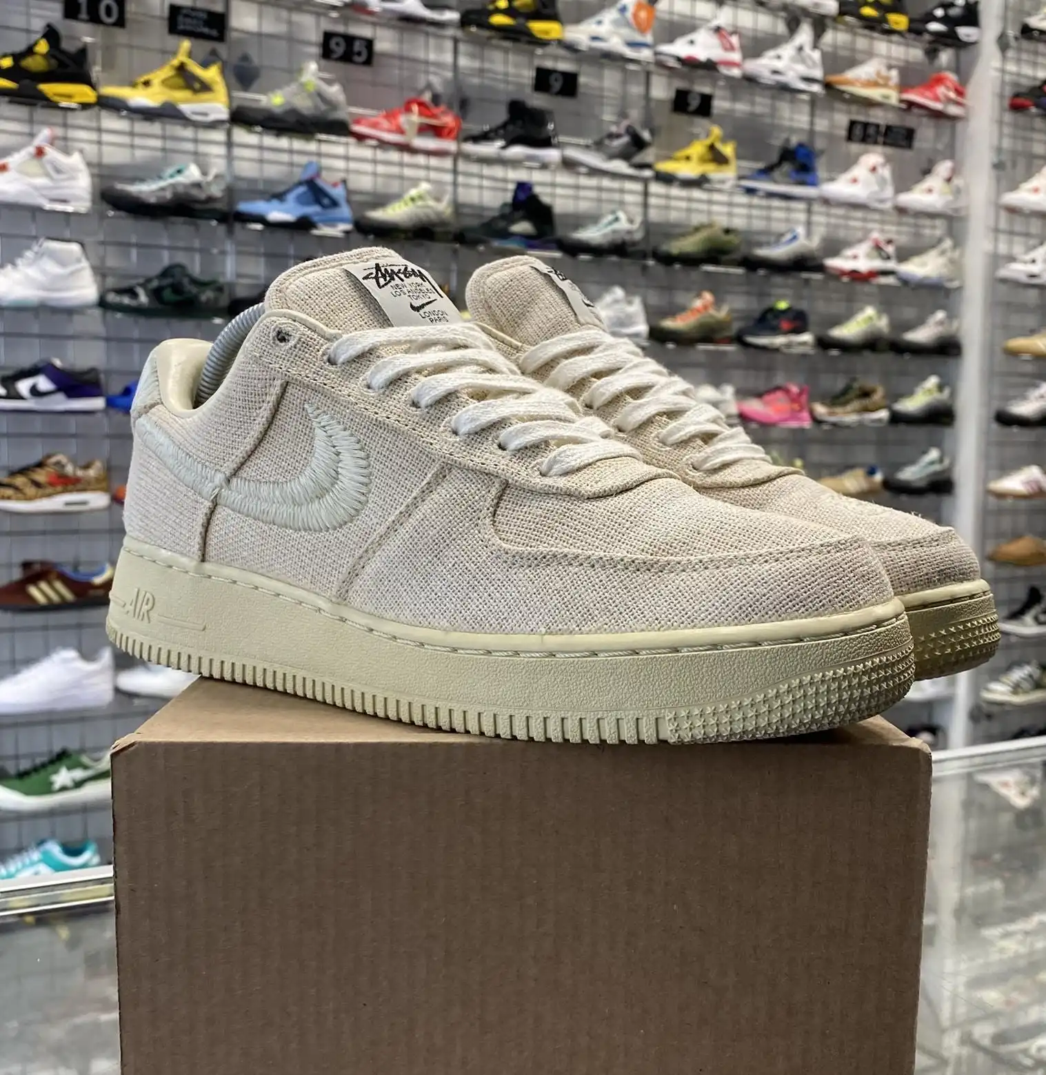 Nike Air Force 1 Low x Stussy 'Fossil' UK7.5 (No Box)