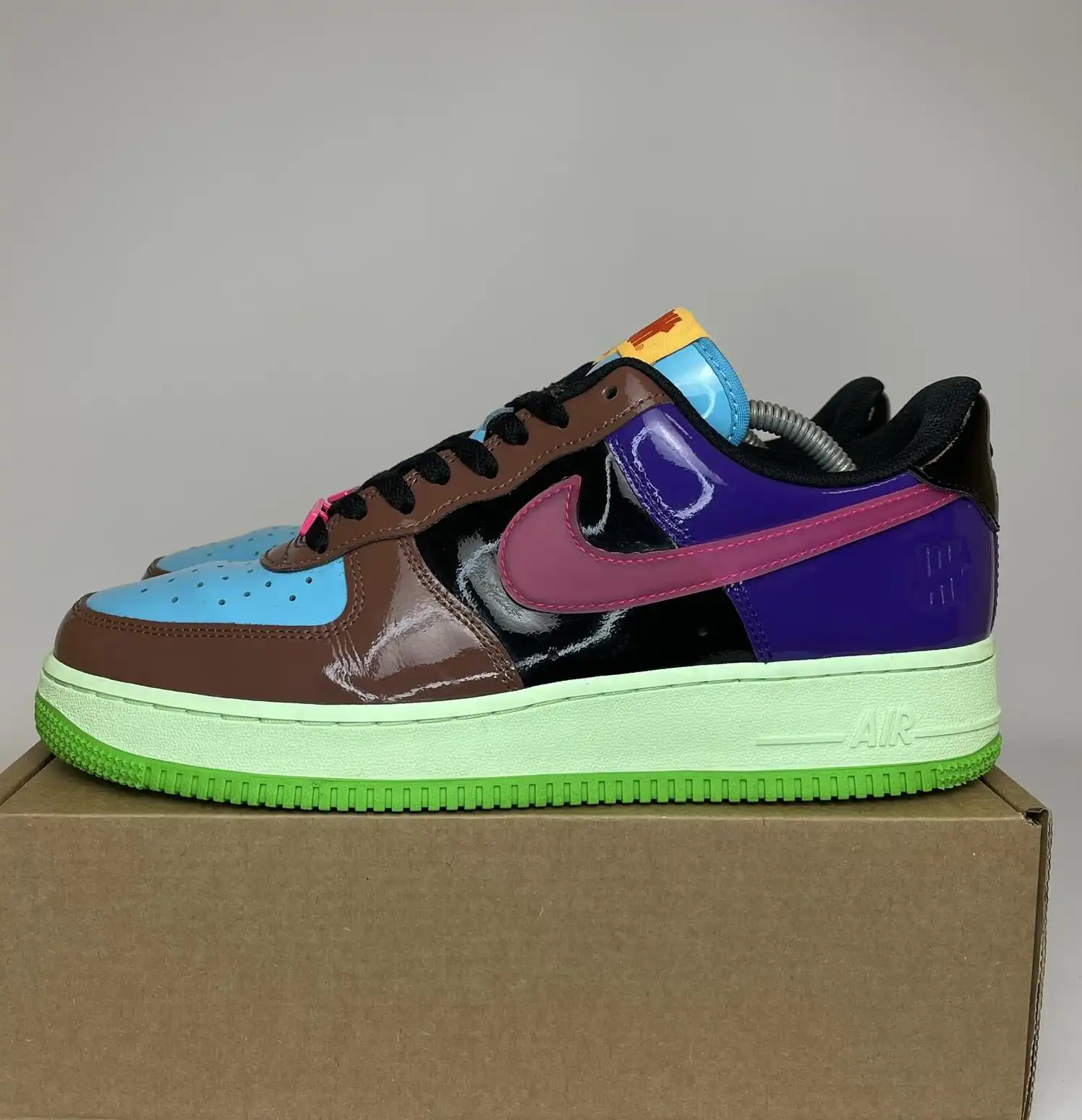 Nike Air Force 1 Low SP Undefeated Multi-Patent Pink Prime (No Box) UK9.5