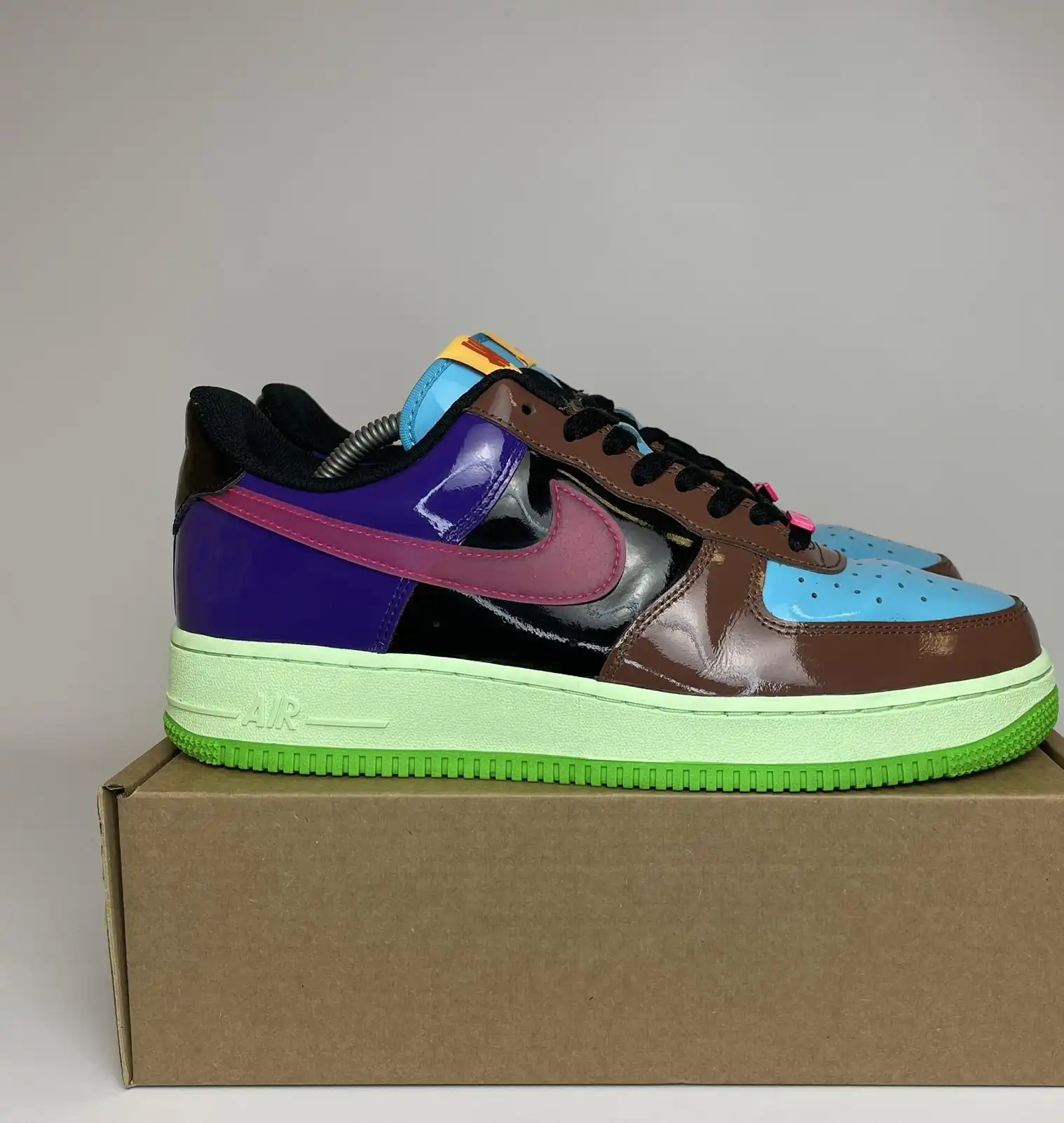 Nike Air Force 1 Low SP Undefeated Multi-Patent Pink Prime (No Box) UK9.5