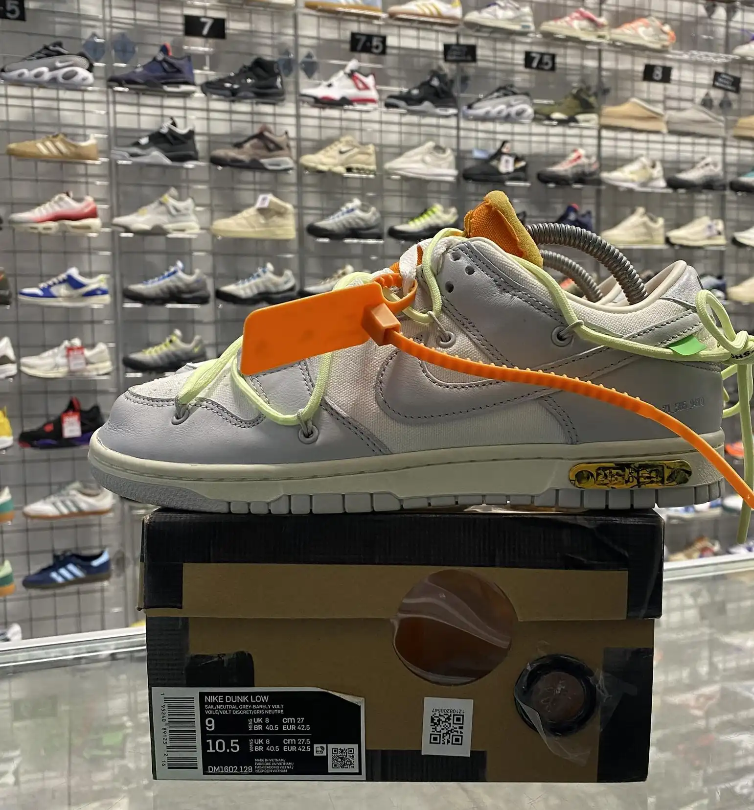 Nike Dunk Low Off-White 'Lot 43' UK8