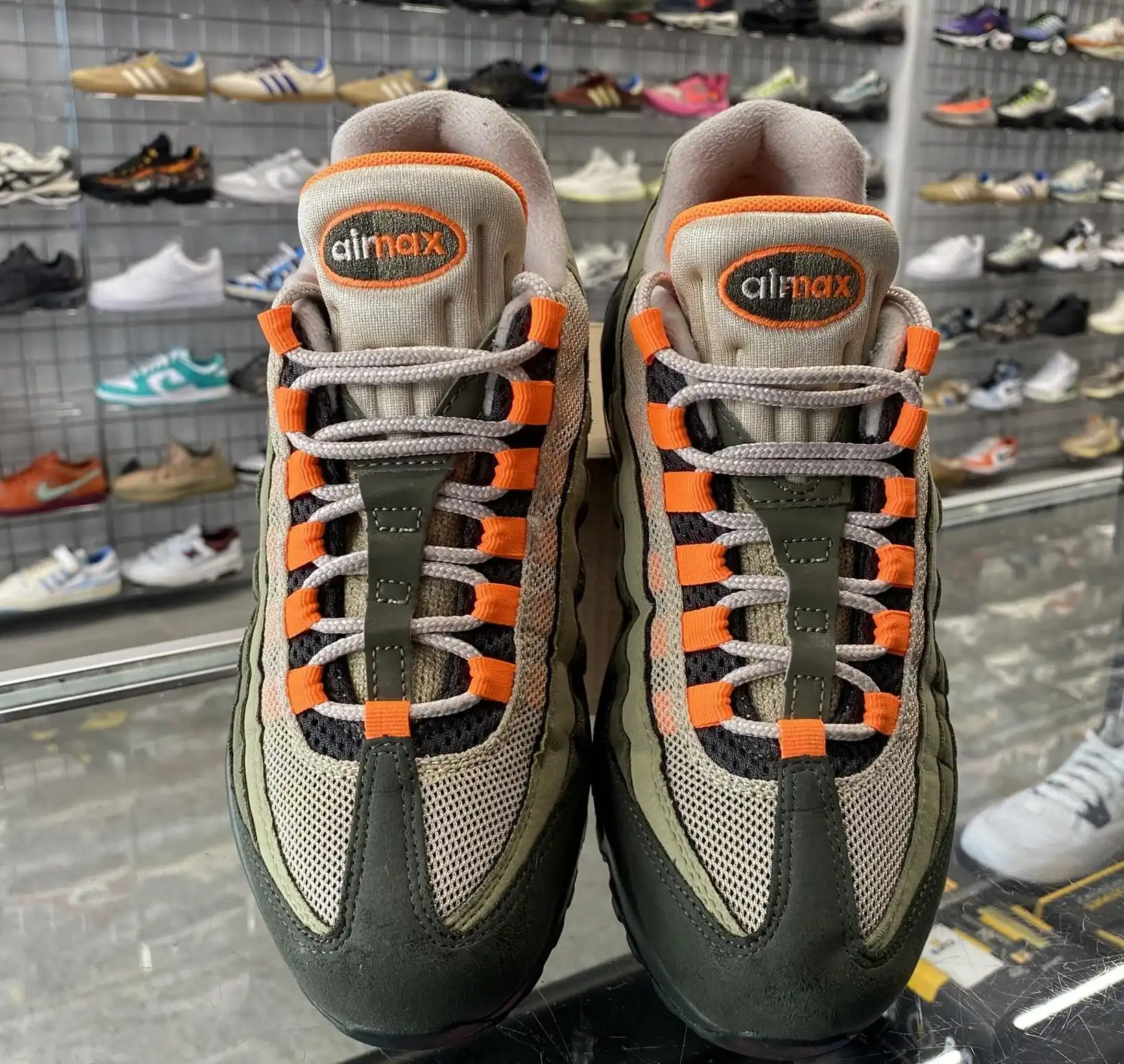Nike Air Max 95 OG 'Neutral Olive Total Orange' UK5.5 (No Box)