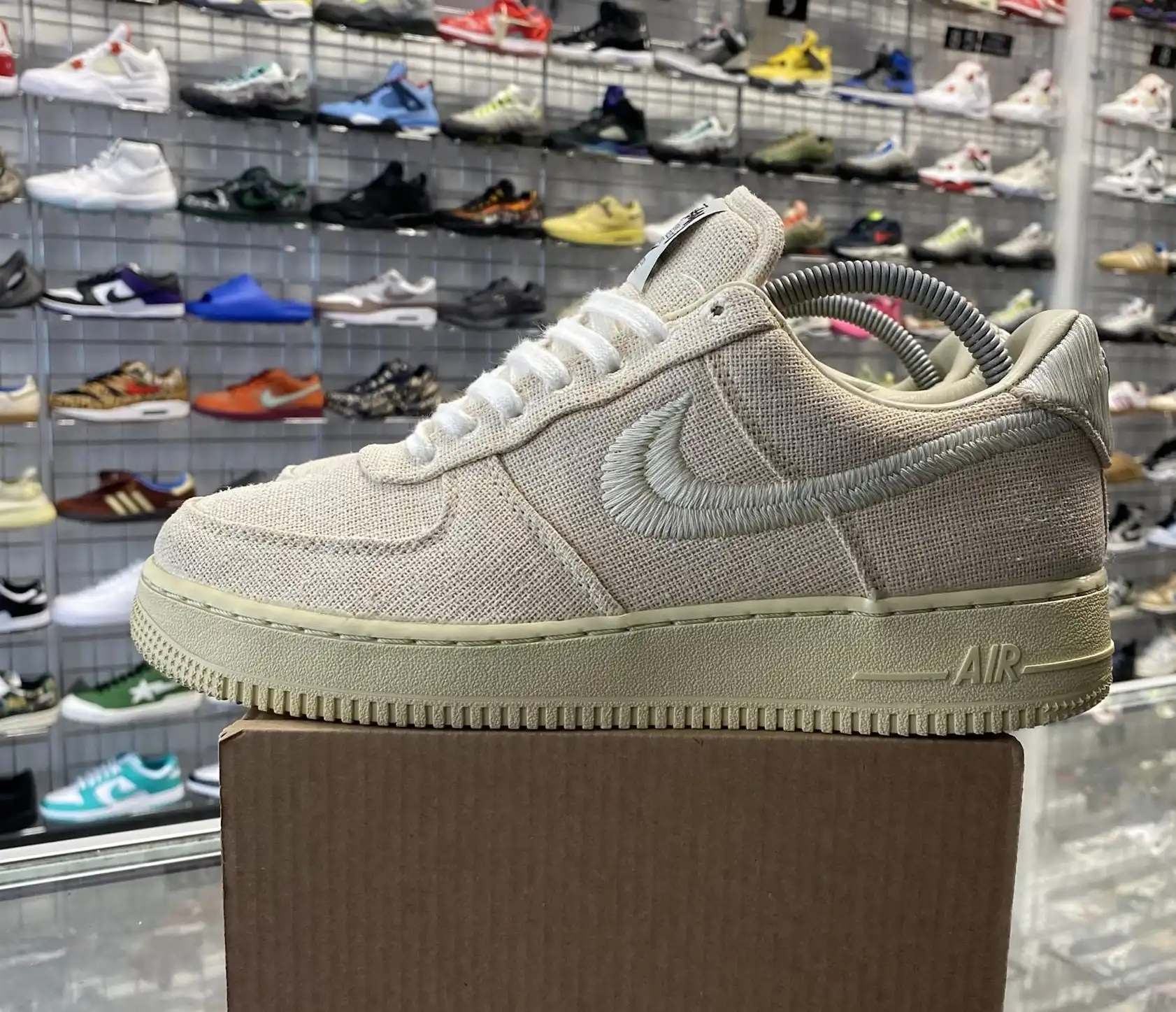 Nike Air Force 1 Low x Stussy 'Fossil' UK7.5 (No Box)