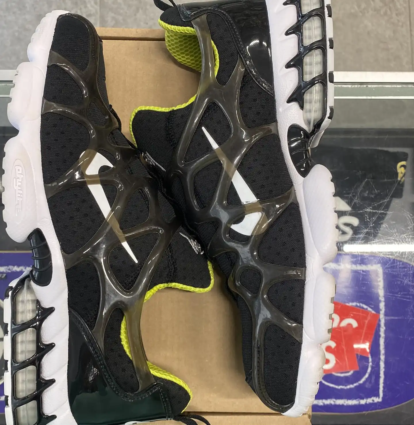 Nike Air Kukini Spiridon Cage 2 x Stussy Black UK9 (No Box)