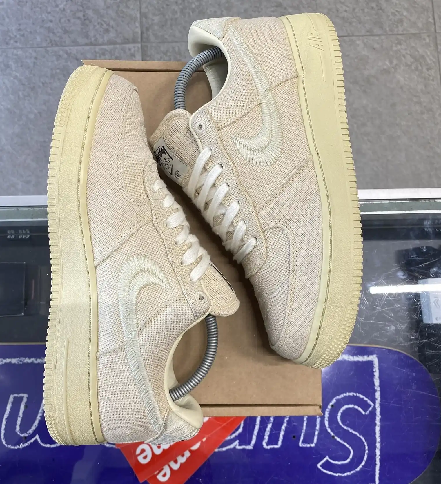 Nike Air Force 1 Low x Stussy 'Fossil' UK7.5 (No Box)