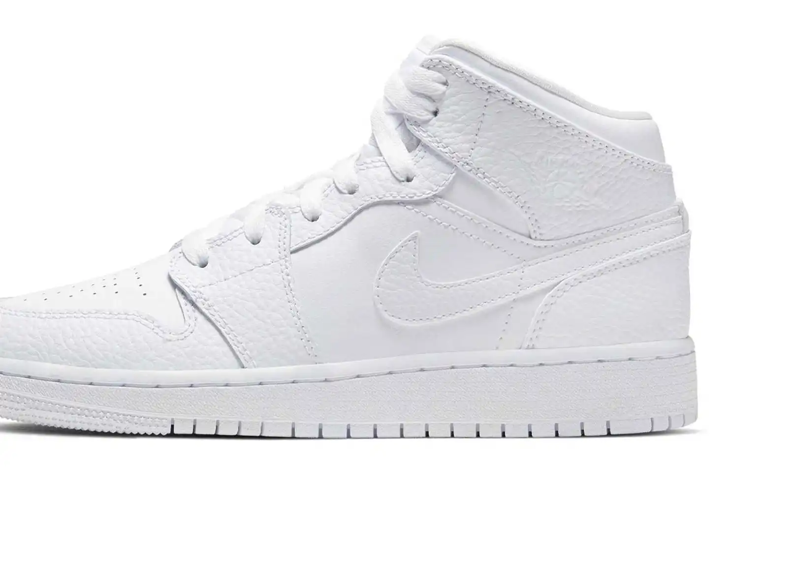 Air Jordan 1 Mid Triple White GS