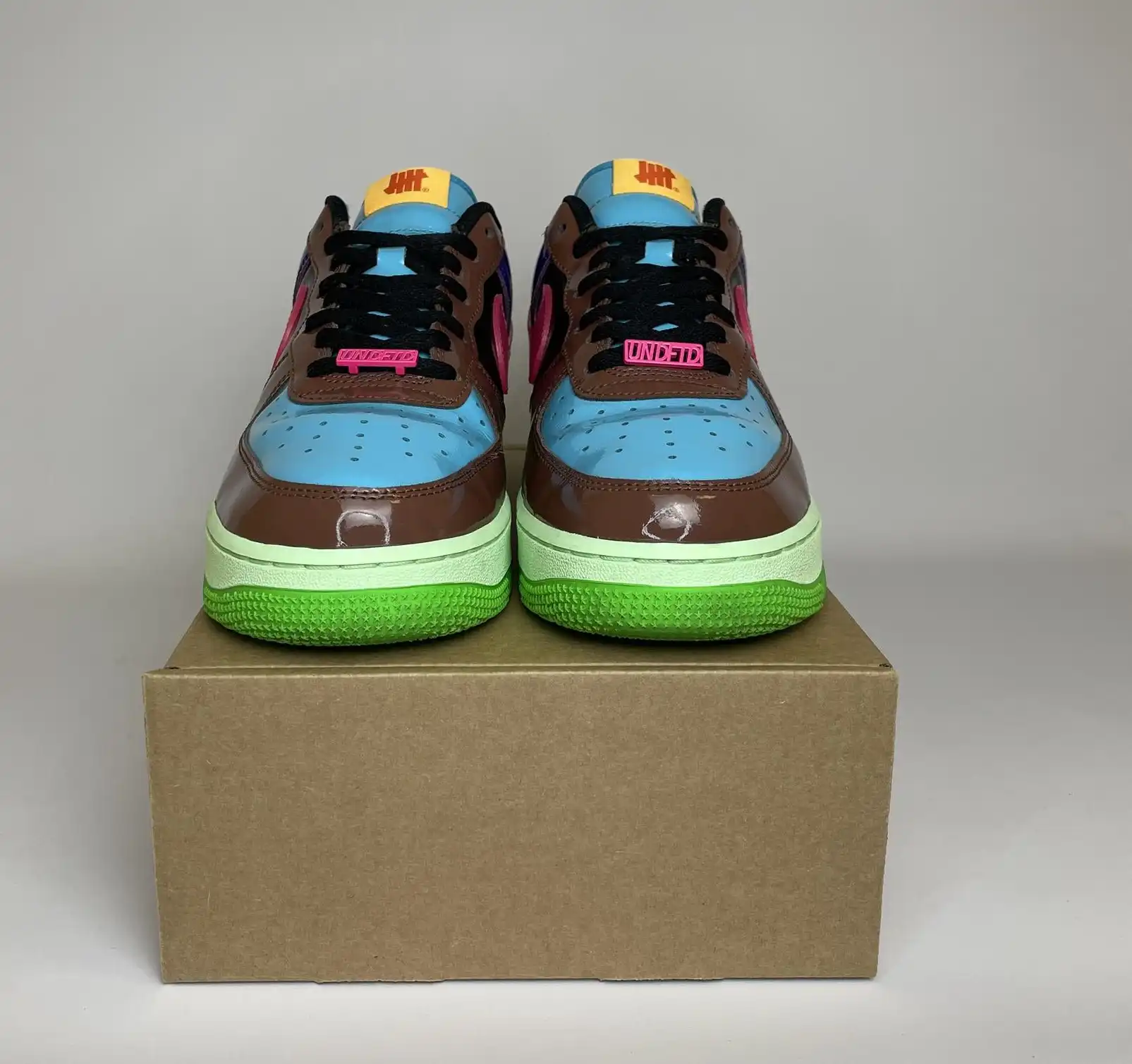 Nike Air Force 1 Low SP Undefeated Multi-Patent Pink Prime (No Box) UK9.5