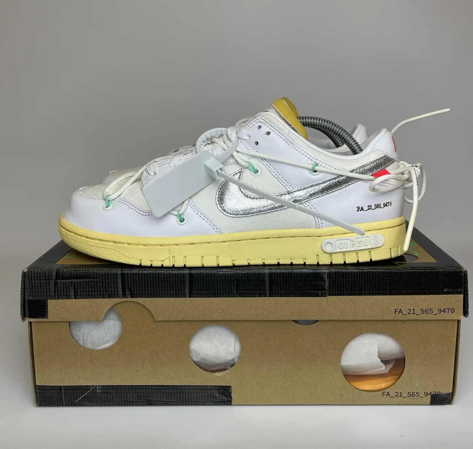 Nike Dunk Low Off-White Lot 1 UK8