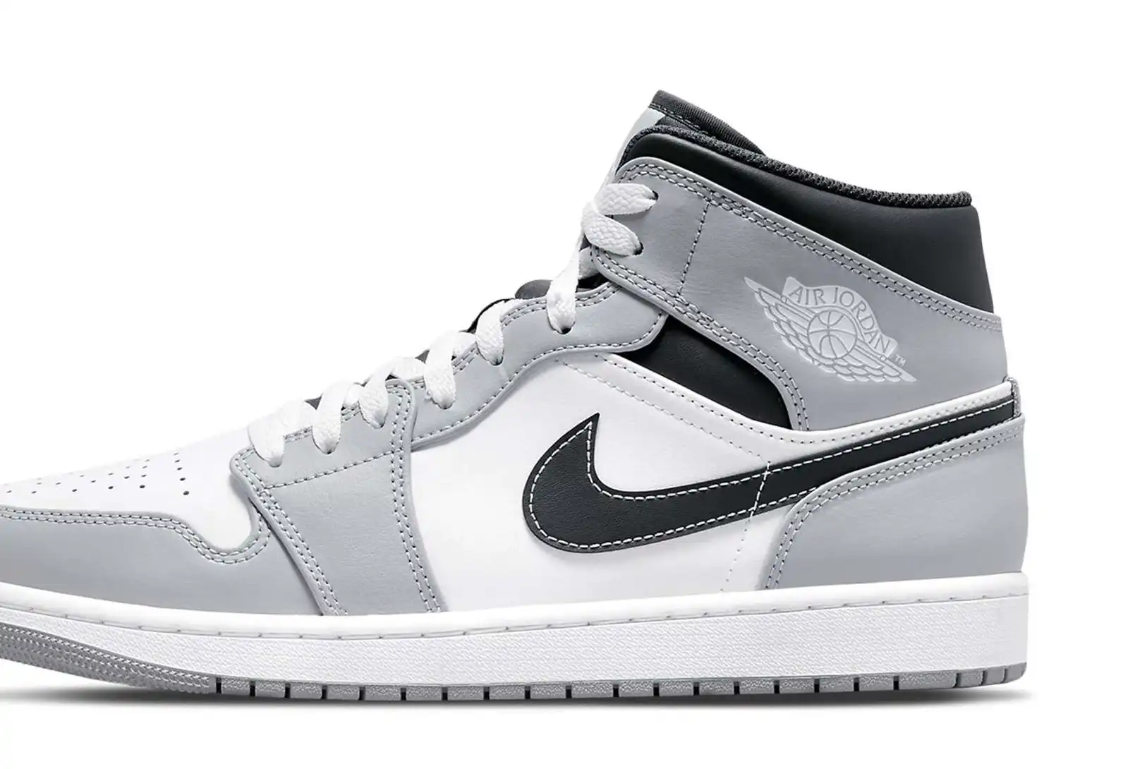 Air Jordan 1 Mid Light Smoke Grey Anthracite