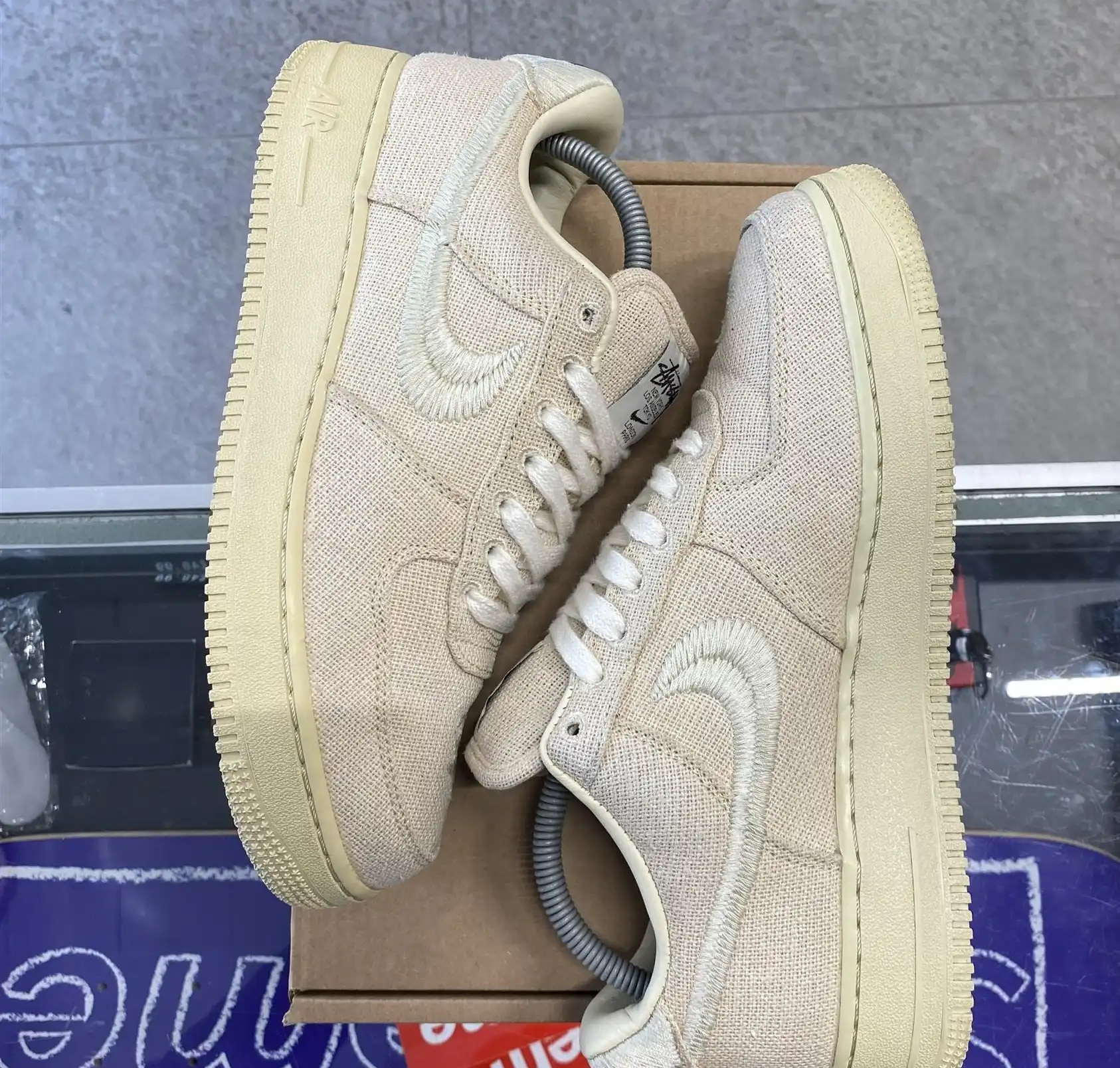 Nike Air Force 1 Low x Stussy 'Fossil' UK7.5 (No Box)