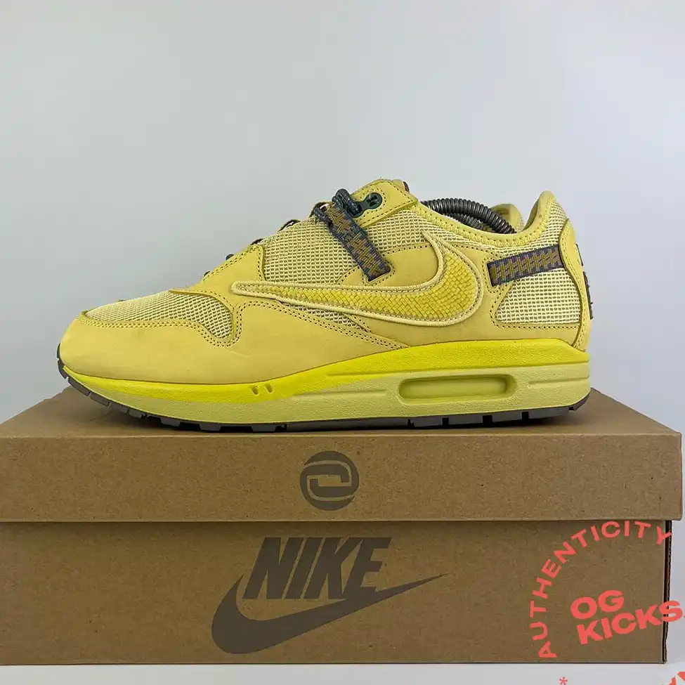 Nike Air Max 1 Travis Scott Cactus Jack Saturn Gold UK9