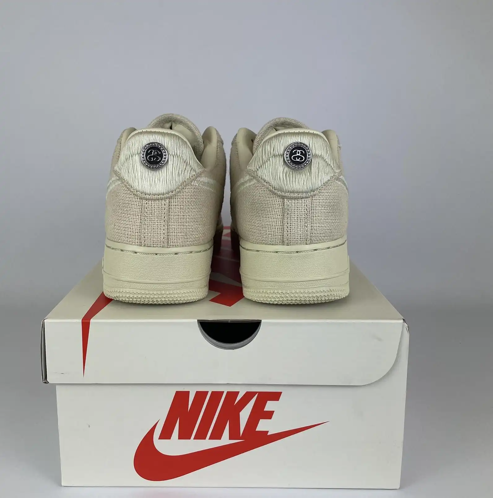 Nike Air Force 1 Low Stussy Fossil UK8.5