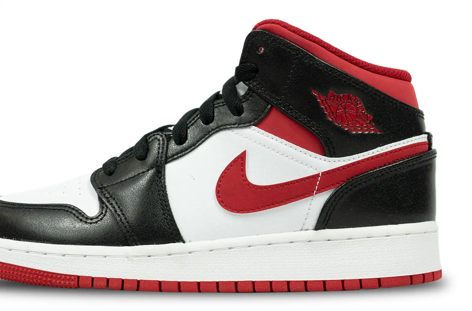 Air Jordan 1 Mid Gym Red Black White GS
