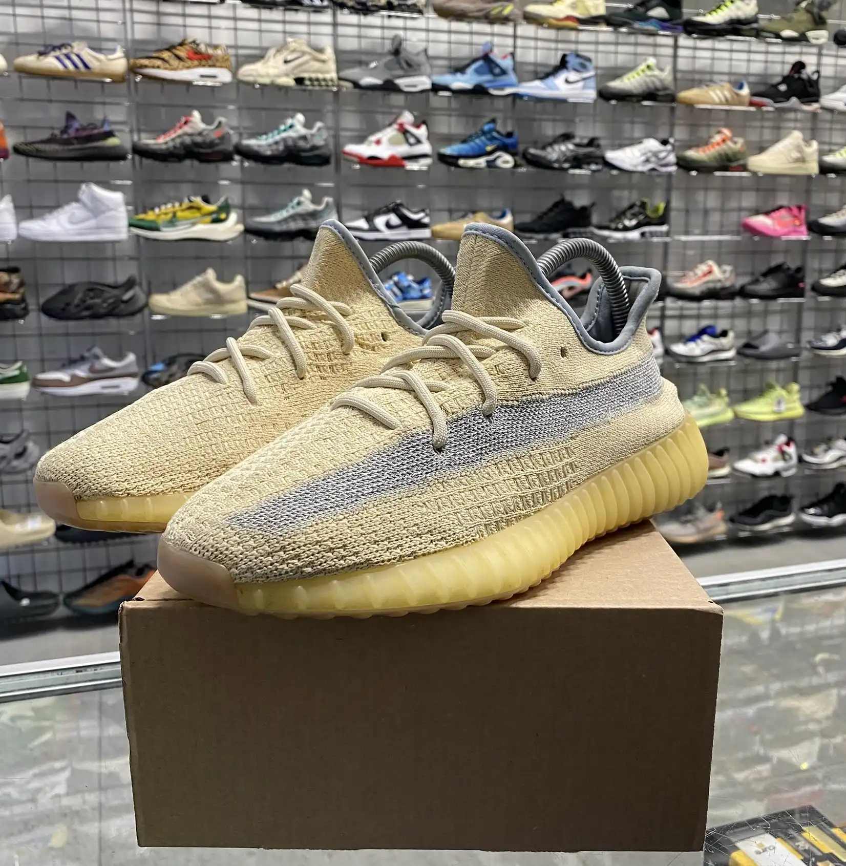 Adidas Yeezy Boost 350 V2 'Linen' UK6.5 (No Box)