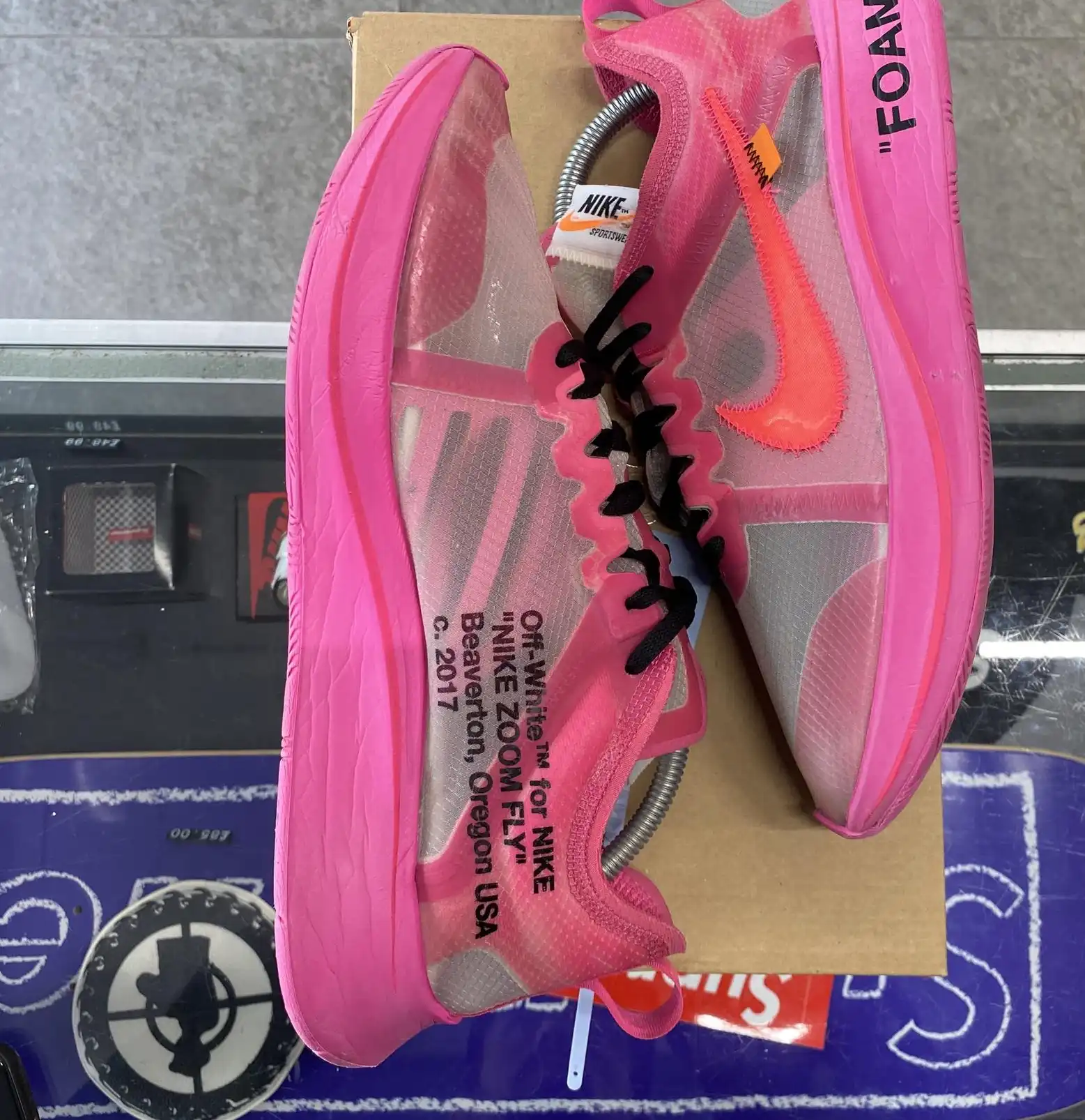 Nike Zoom Fly x Off-White 'Pink' UK9