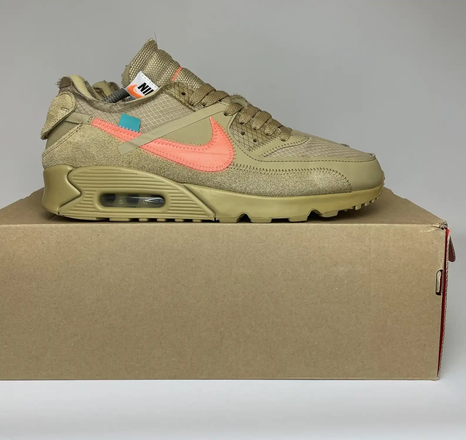 Nike Air Max 90 Off-White Desert Ore UK8.5