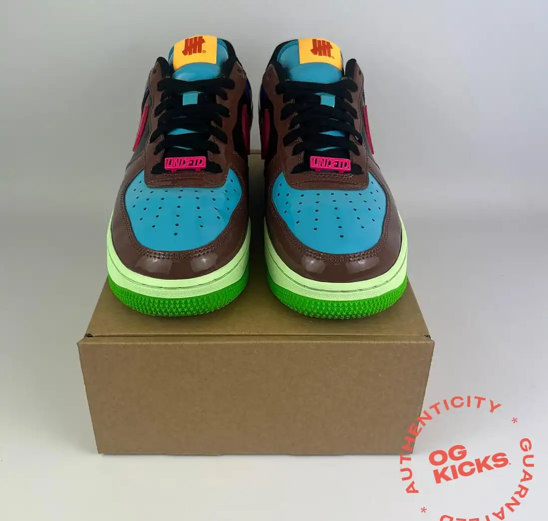 Nike Air Force 1 Low SP Undefeated Multi-Patent Pink Prime (No Box) UK7.5