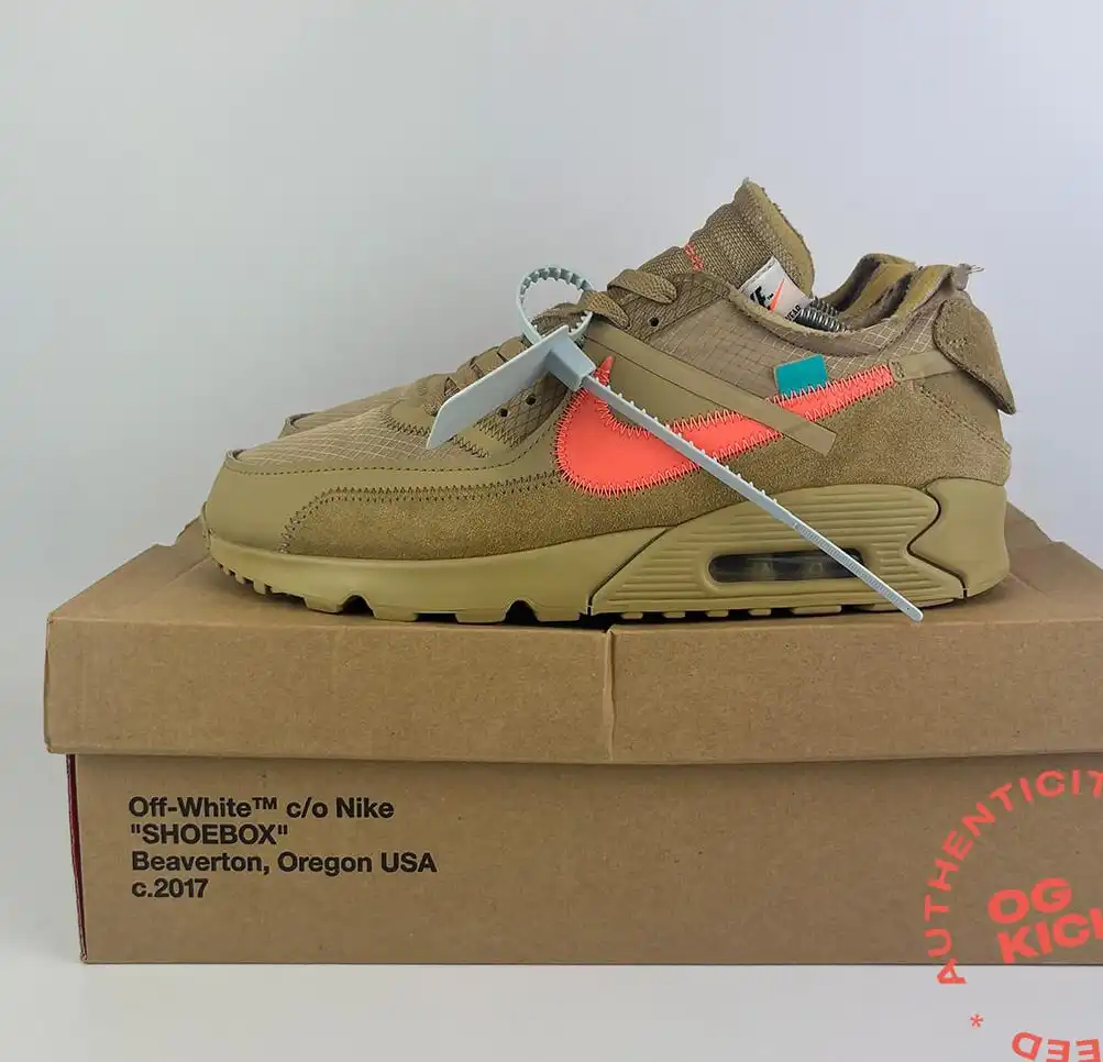 Nike Air Max 90 Off-White Desert Ore UK8.5