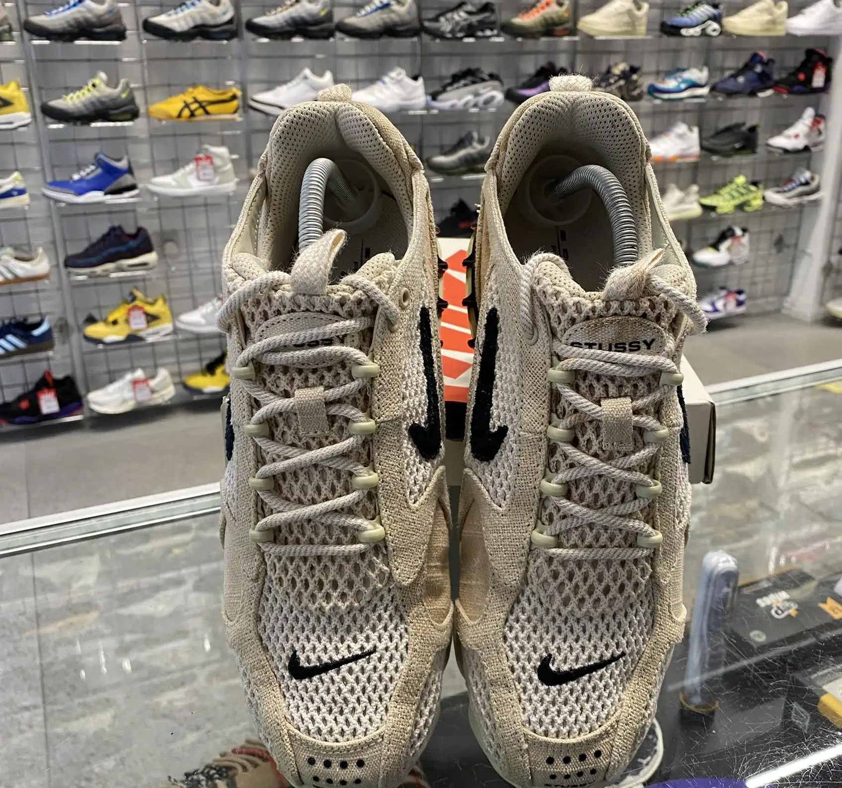 Nike Air Zoom Spiridon Cage 2 Stussy 'Fossil' UK7.5