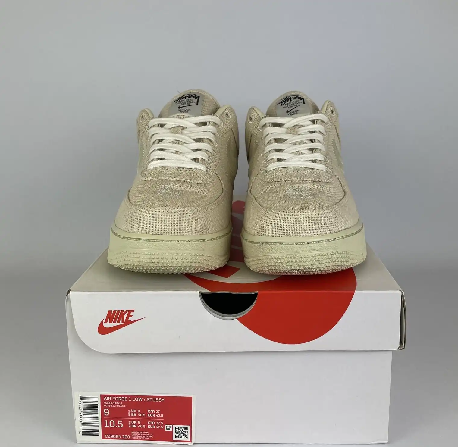 Nike Air Force 1 Low Stussy Fossil UK8