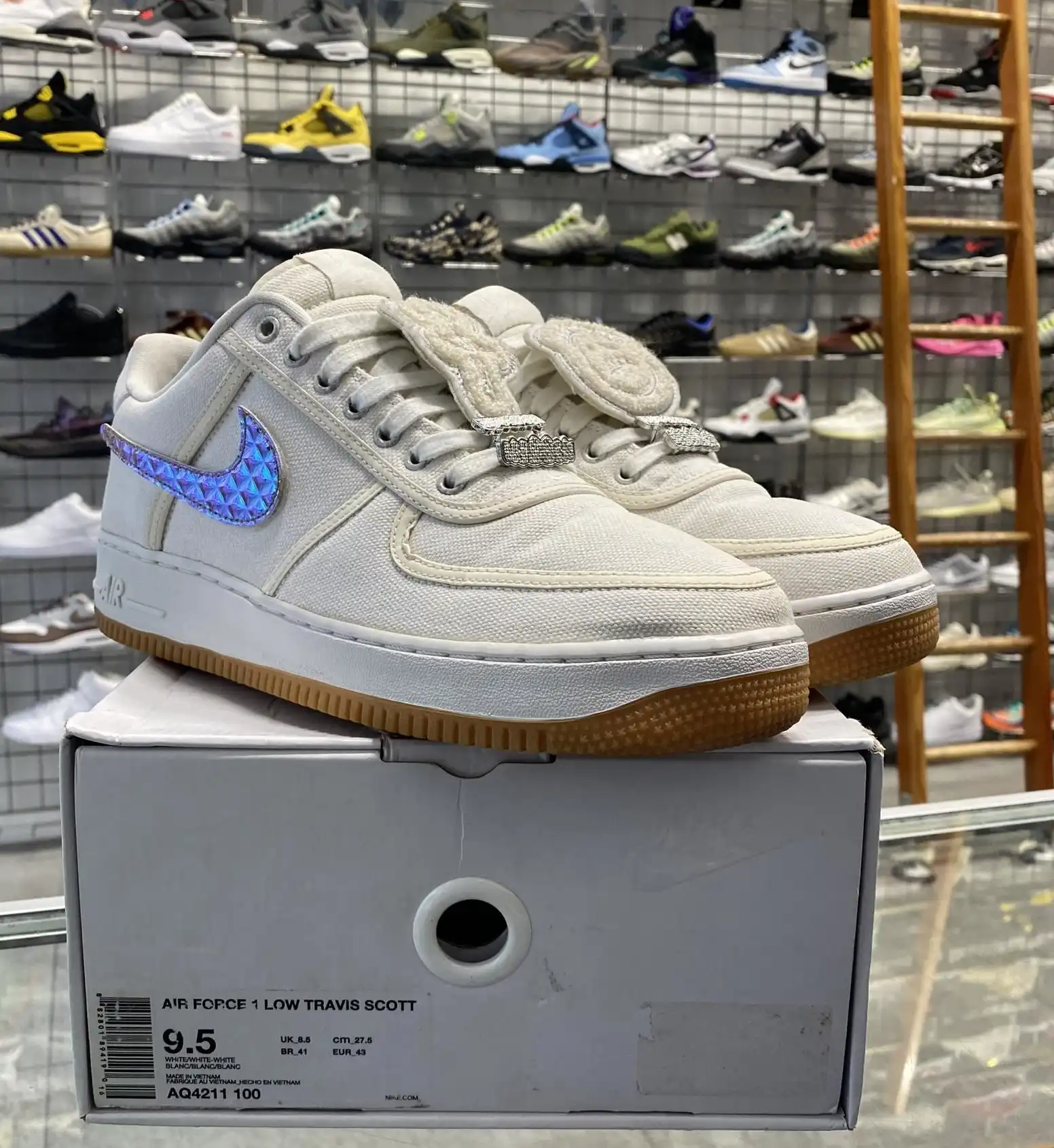 Nike Air Force 1 Low Travis Scott 'Sail' UK8.5