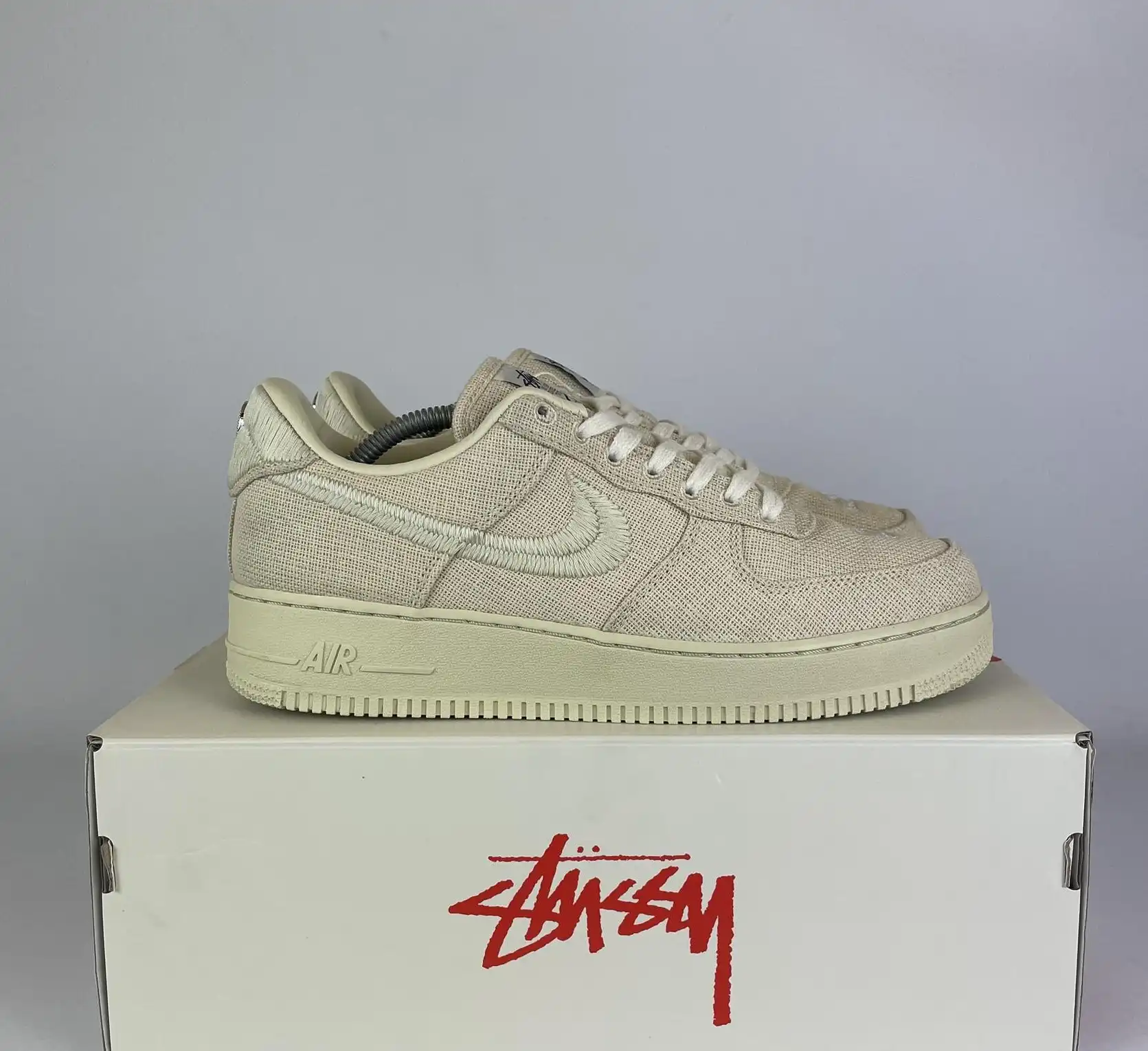 Nike Air Force 1 Low Stussy Fossil UK8.5