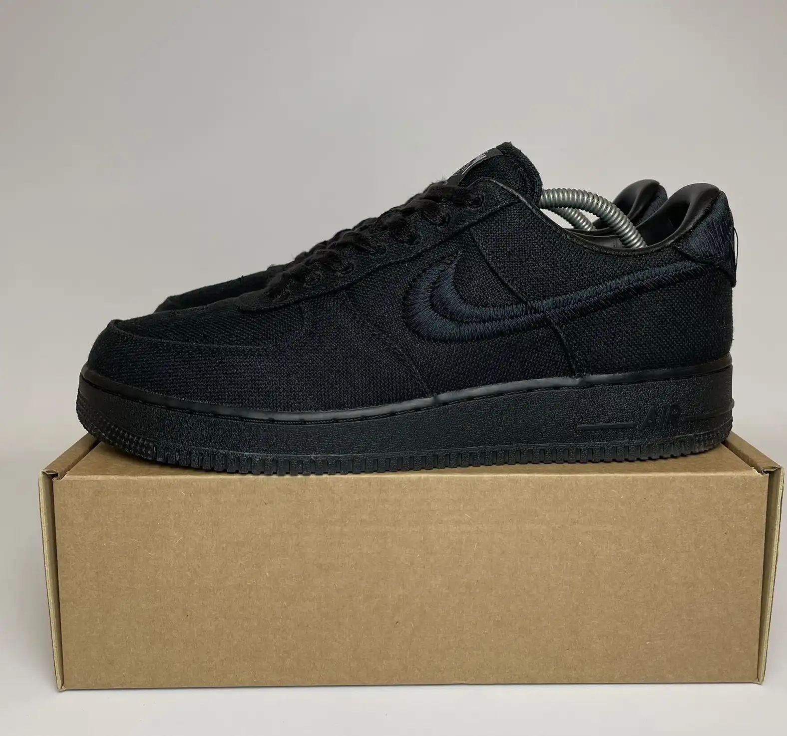 Nike Air Force 1 Low Stussy Black (No Box) UK10.5