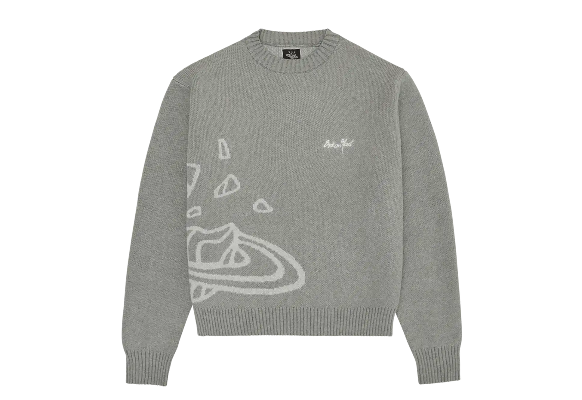 Broken Planet Knit Sweater 'Heather Grey'