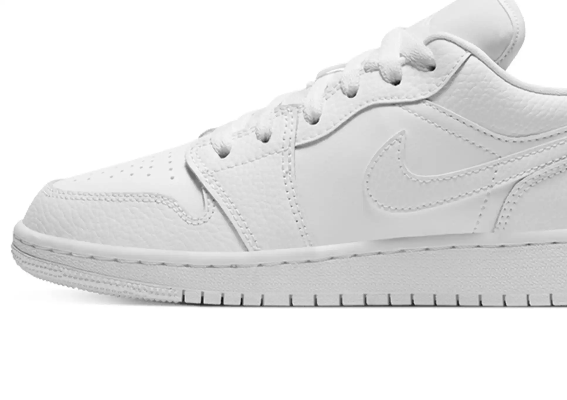Air Jordan 1 Low GS Triple White