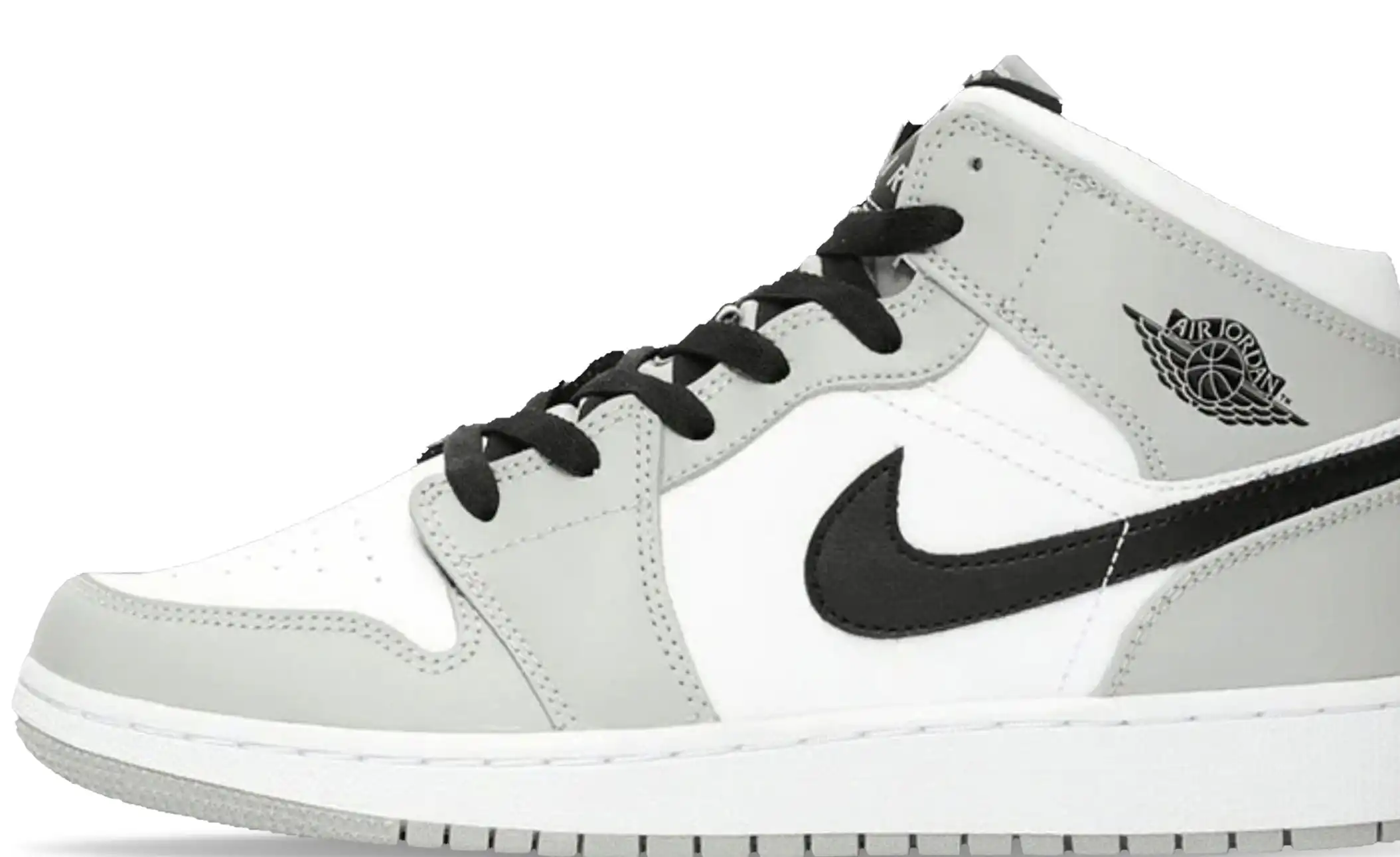 Air Jordan 1 Mid GS Light Smoke Grey