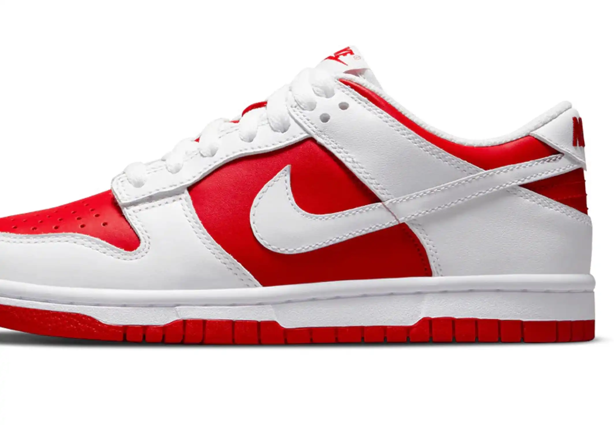 Nike Dunk Low GS White University Red