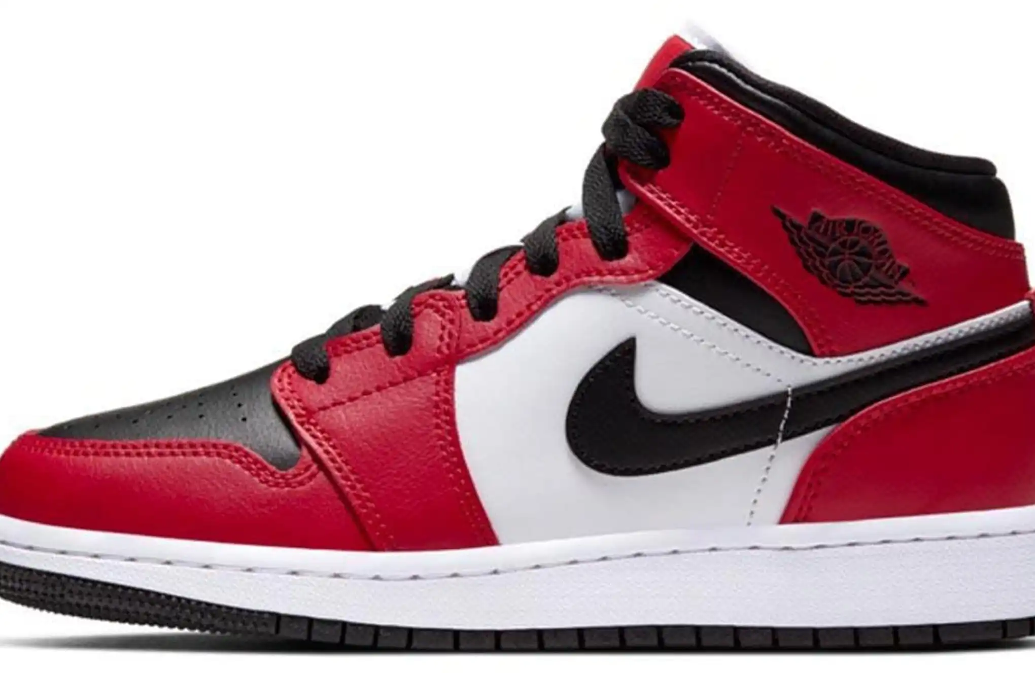 Air Jordan 1 Mid Chicago Black Toe GS