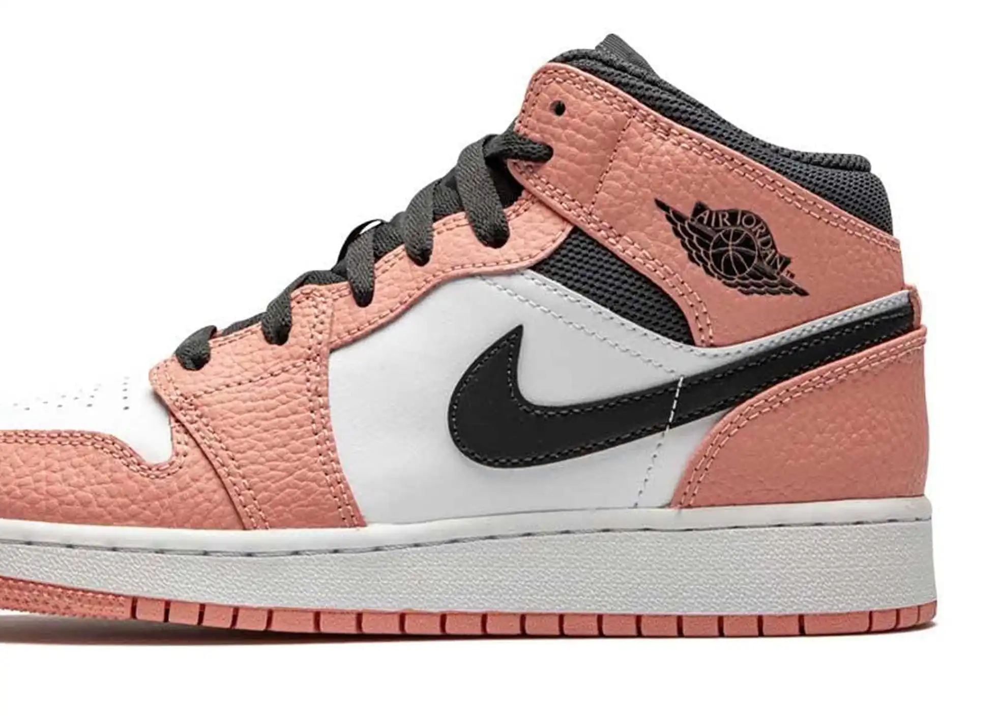 Air Jordan 1 Mid Pink Quartz GS