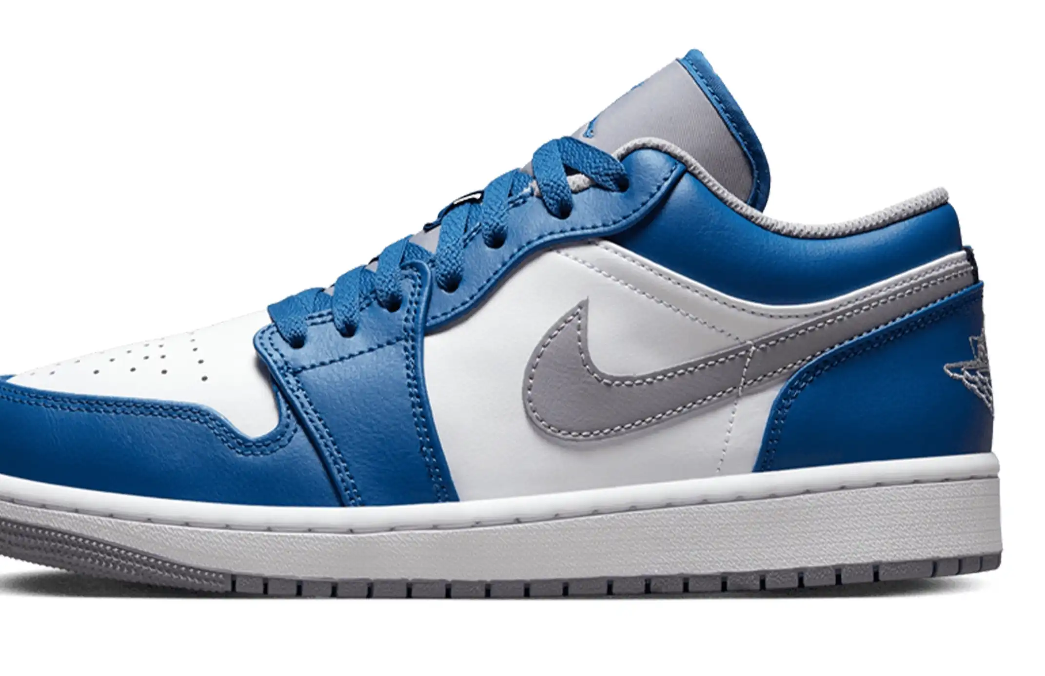 Air Jordan 1 Low GS True Blue Cement