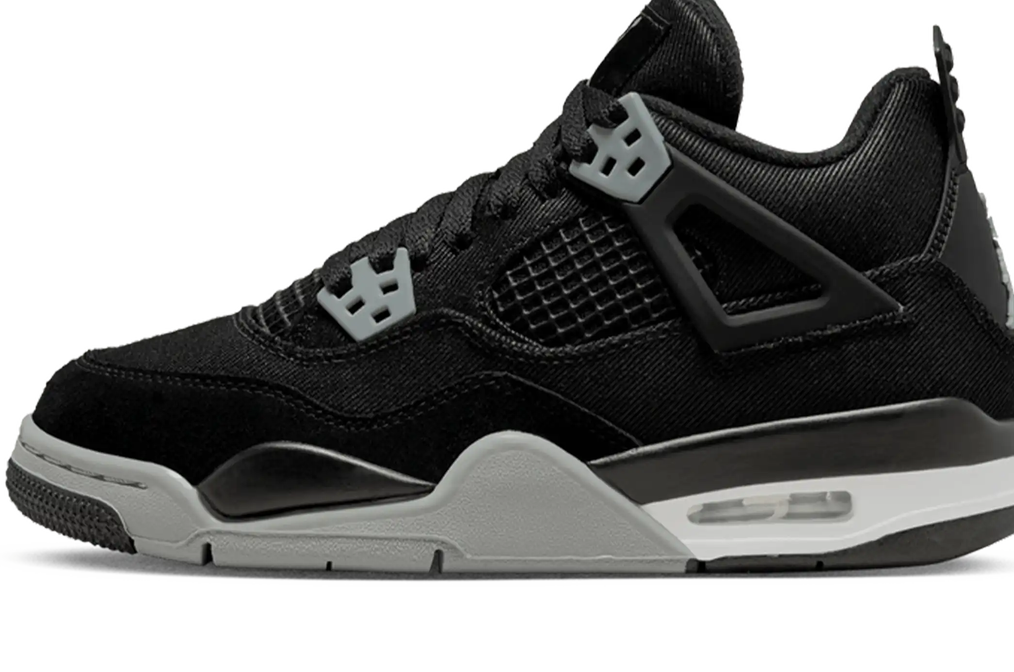 Air Jordan 4 Retro Black Canvas GS