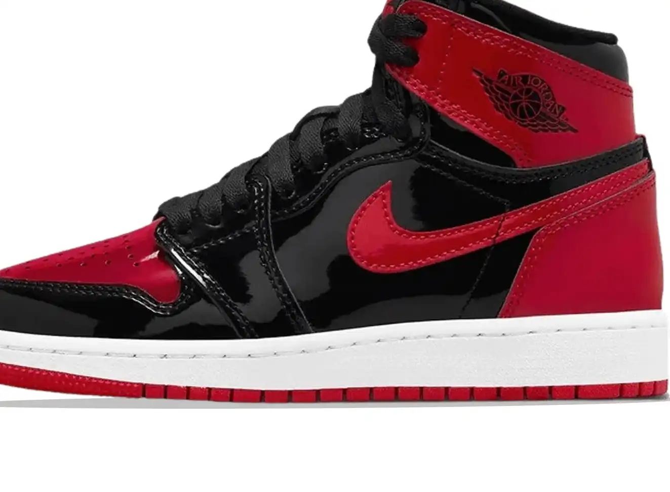 Air Jordan 1 Retro High OG Patent Bred GS