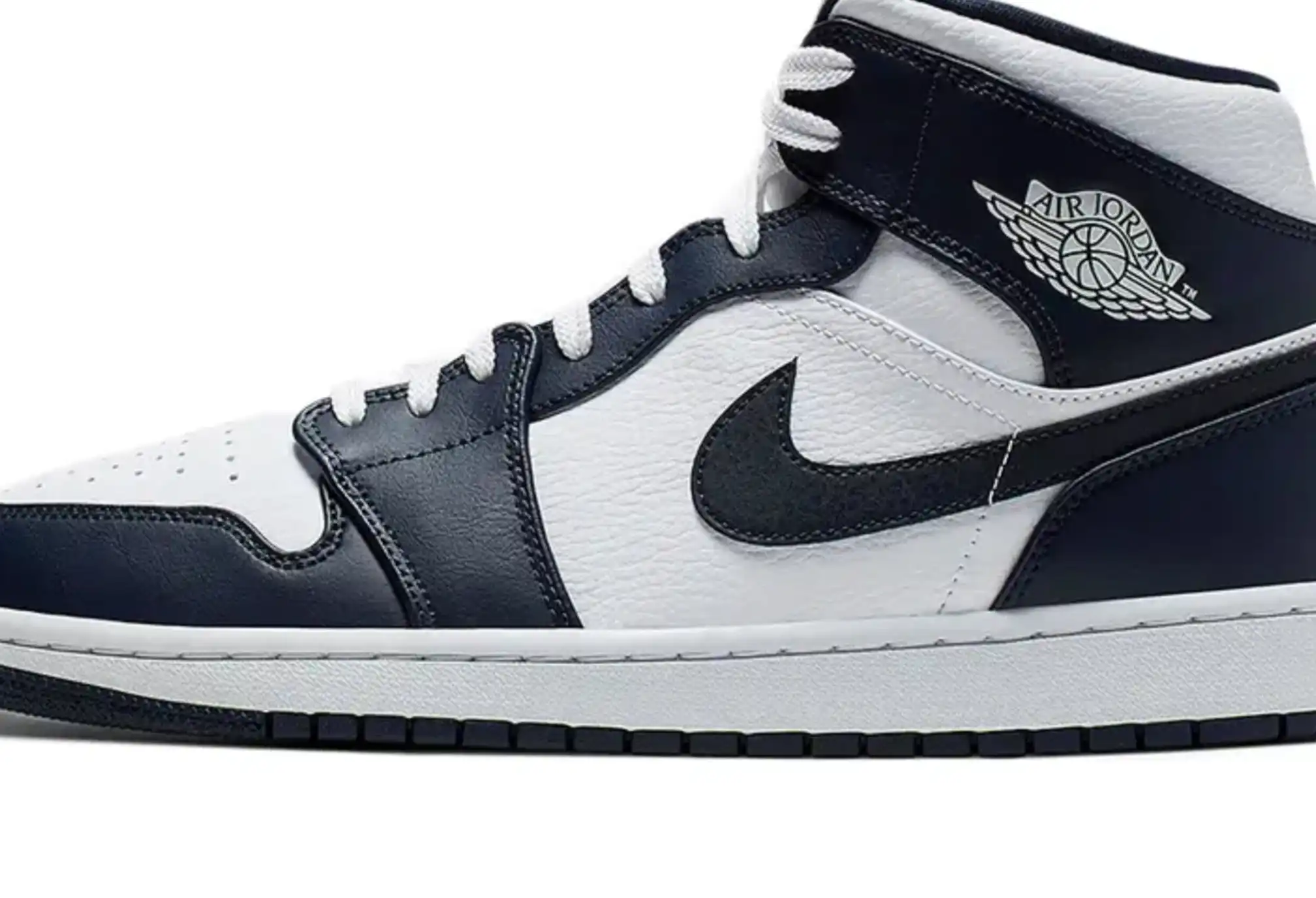 Air Jordan 1 Mid White Obsidian