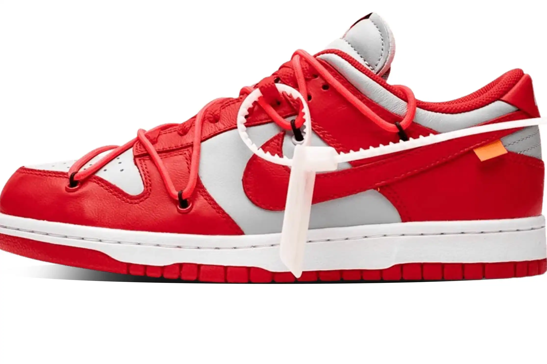 Off-White x Nike Dunk Low 'University Red'