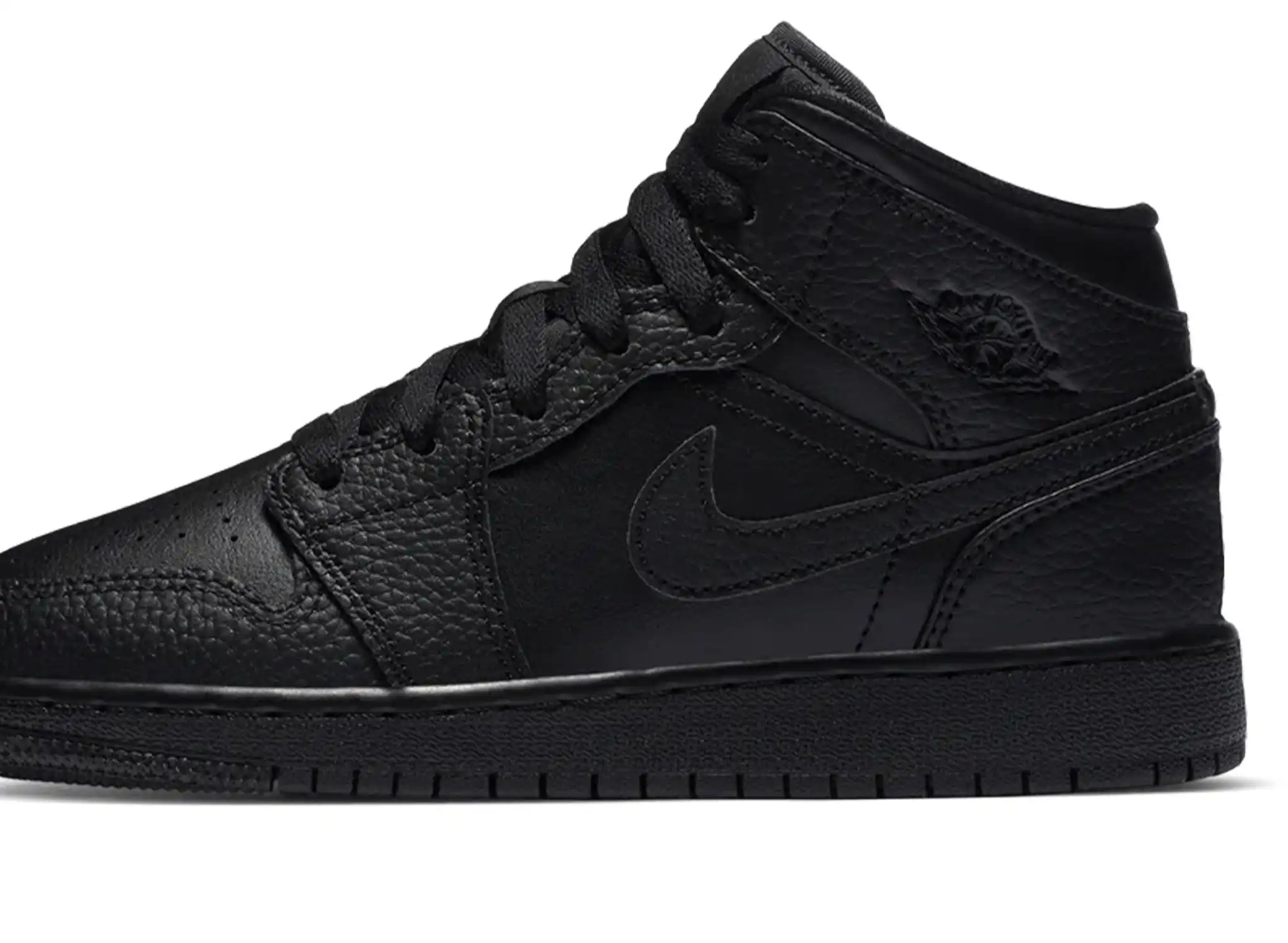Air Jordan 1 Mid GS Triple Black 2020