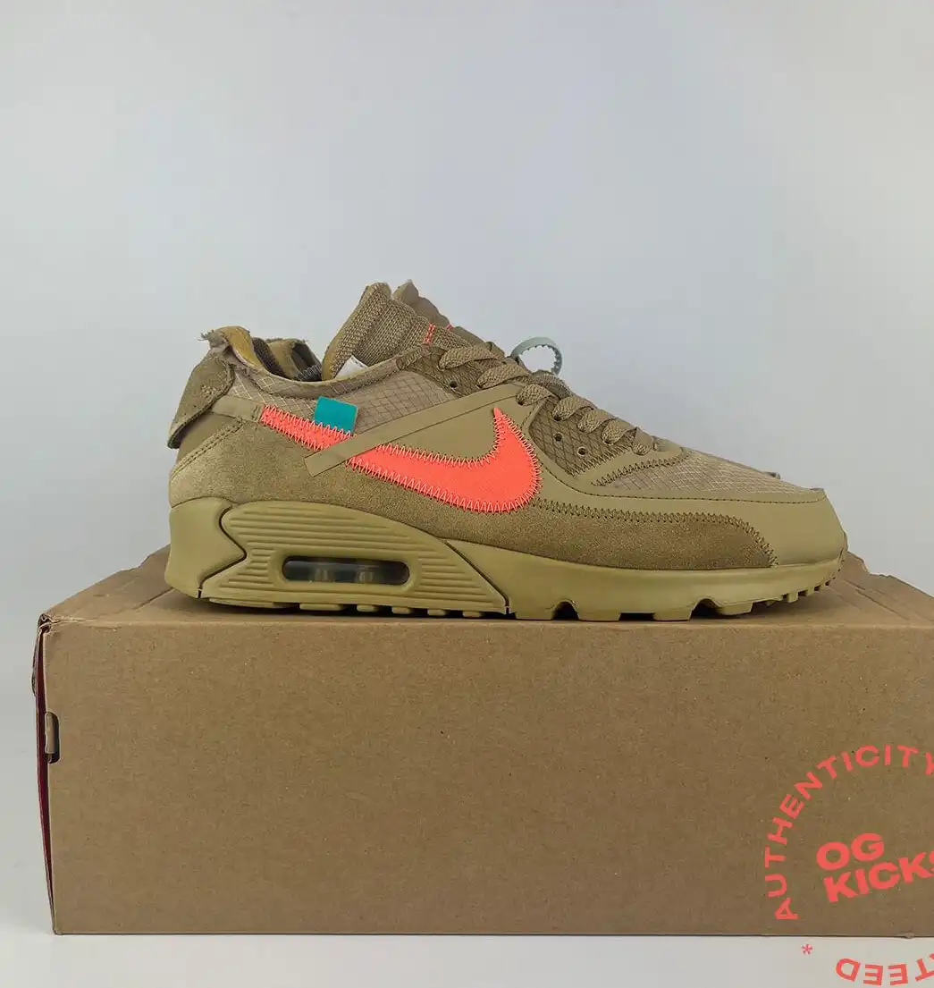 Nike Air Max 90 Off-White Desert Ore UK8.5