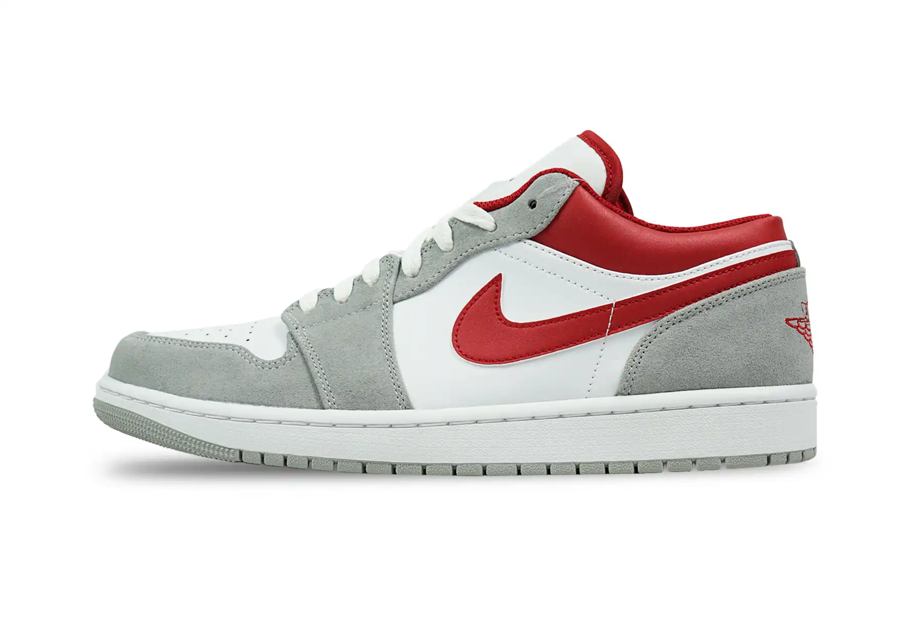 Air Jordan 1 Low SE Light Smoke Grey Gym Red